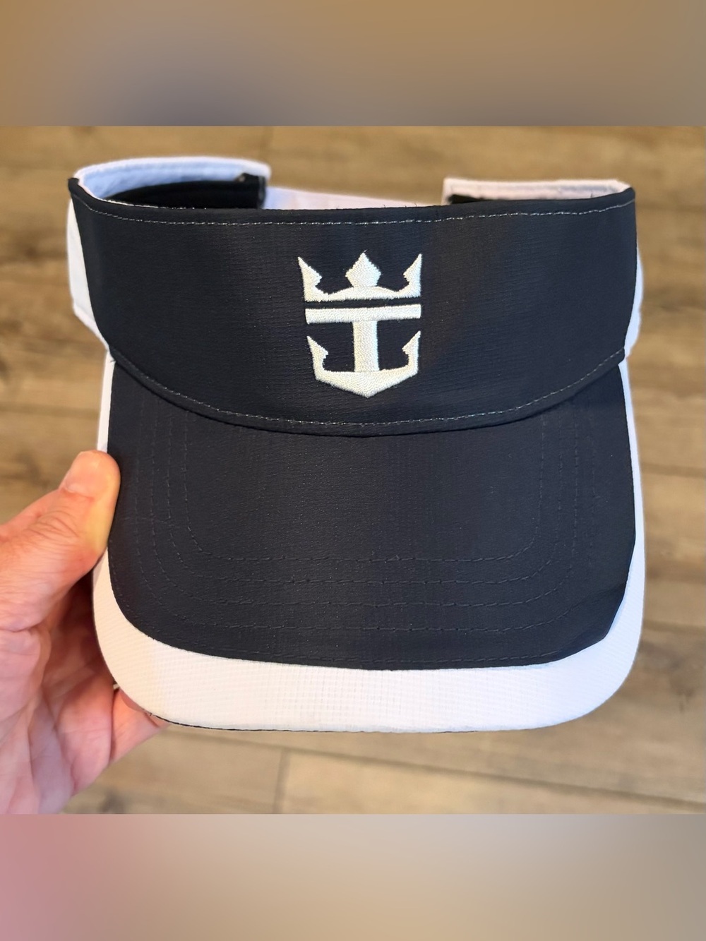 Royal Caribbean Logo Sun Visor Navy White Adjustable Cruise Golf Tennis